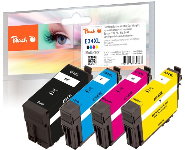 Spar Pack Tintenpatronen XL ersetzt Epson T3476, No. 34XL