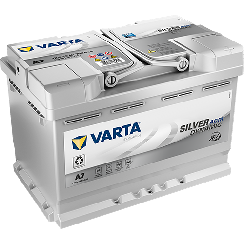 Silver Dynamic AGM XEV 570901076J382 Autobatterien, A7, 12 V 70 Ah, 760 A, ersetzt Varta E39