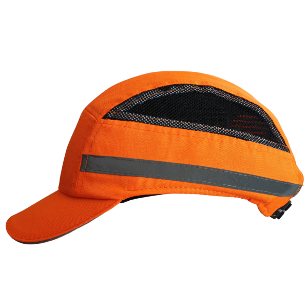 ViCap Aero Orange Anstoßkappe / Sicherheitskappe mit ABS-Schale & Warnschutz