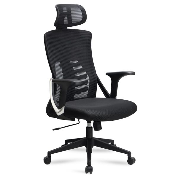 Bürostuhl Schreibtischstuhl Mesh Schwarz Drehstuhl Ergonomisch 120 kg