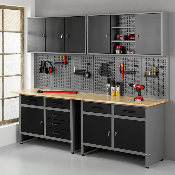 Werkzeugschrank Werkstatt-Set 240 cm