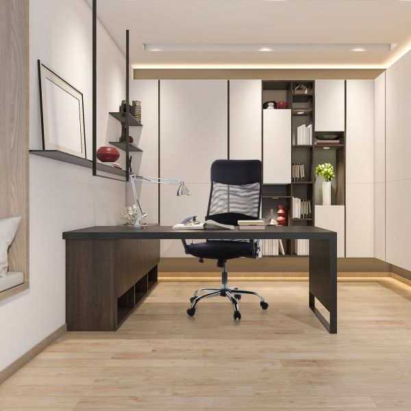 Bürostuhl ARIA HIGH Home-Office Drehstuhl mit Netzrücken