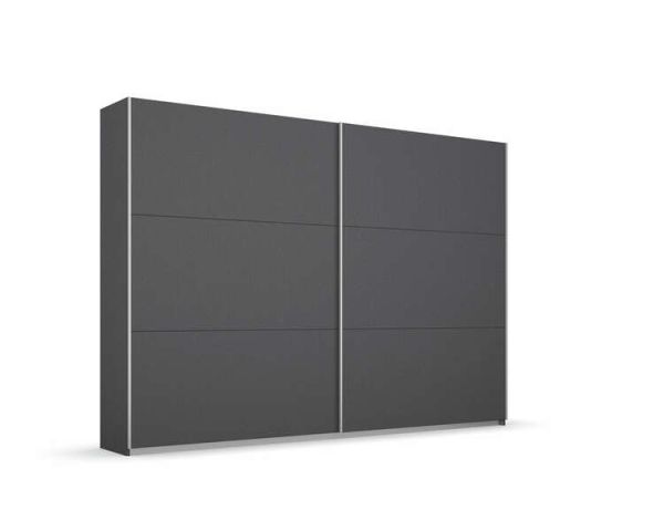 rauch Kleiderschrank Schwebetürenschrank Aurelio grau metallic 261 cm Breit