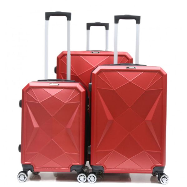 Reisekoffer ABS-03 Koffer 3-teilig Hartschale Trolley Set Kofferset Handgepäck Gepäck Reisetasche