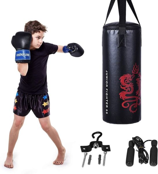 10KG Boxsack-Set mit 8oz Boxhandschuhen und Springseil