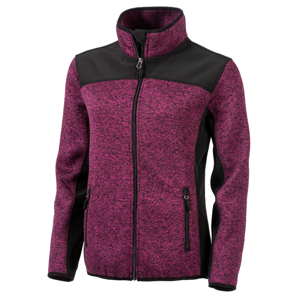 PRO Damen Arbeits- Strickfleece Jacke