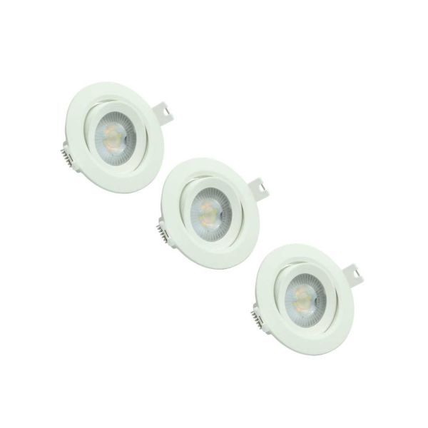 3er Pack LED CCT Downlight, schwenkbar