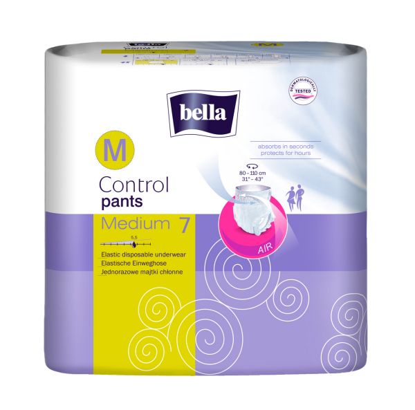 bella Control Pants weiß Medium 7 Stück