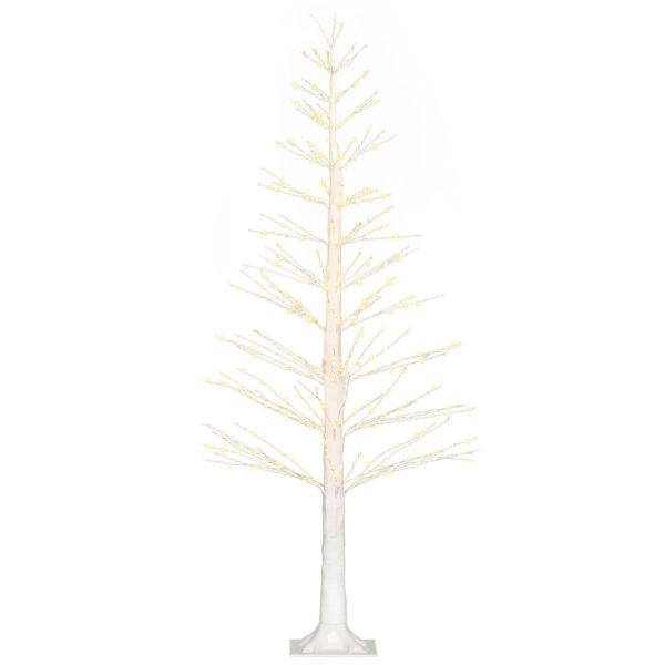 HOMCOM 150 cm Lichterbaum Kunstbaum mit 600 LED, LED Weihnachtsbaum