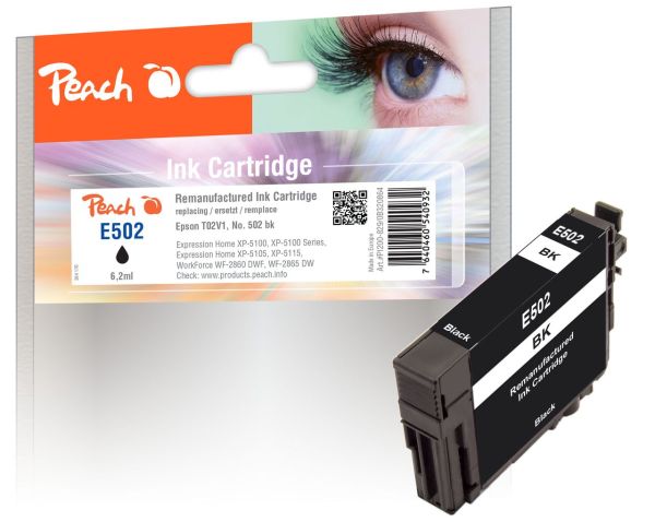 Tintenpatrone schwarz ersetzt Epson No. 502BK