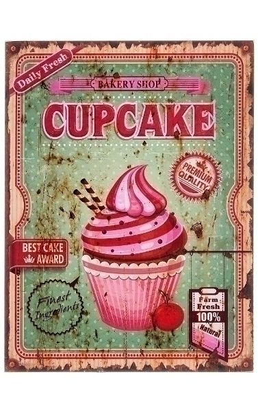 Holzschild "Cupcake IV"