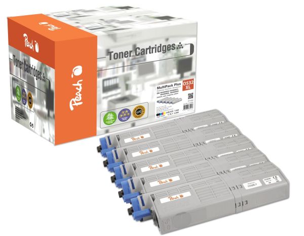 Spar Pack Plus Tonermodule ersetzt Oki 46490608, 46490607, 46490606, 46490605