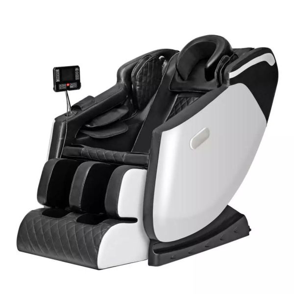 Elektrischer Massagesessel mit Airbag-Massage, Schwarz / Off-White