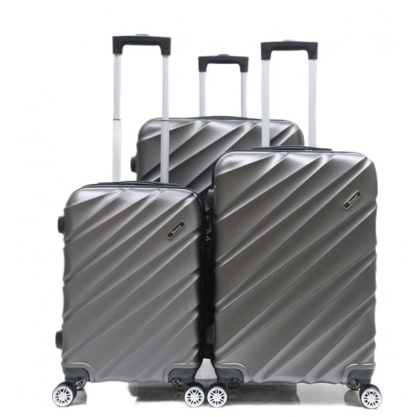 Reisekoffer Koffer 3 tlg Hartschale Trolley Set Kofferset Handgepäck Gepäck Reisetasche ABS-05