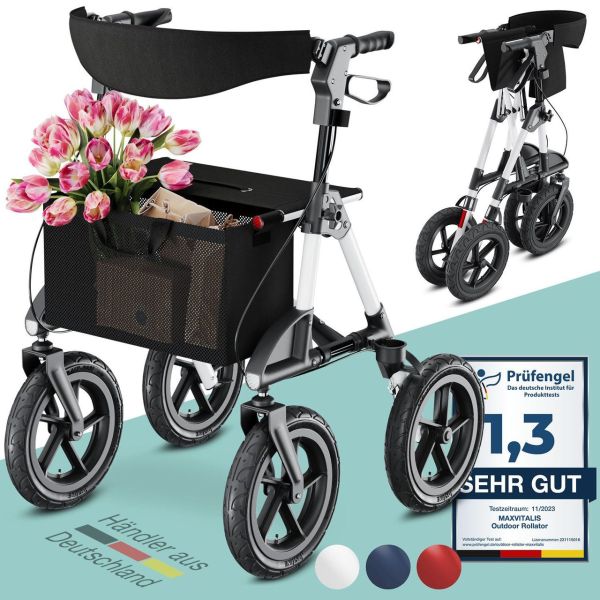 Alu Outdoor Rollator mit Luftbereifung »Komfort« faltbar