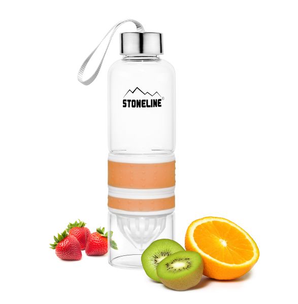 STONELINE 2 in 1 Trinkflasche mit Saftpresse