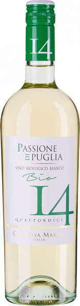 "Passione di Puglia" BIO Bianco IGT "14" Contessa Marina  Italien trocken - 6er Karton