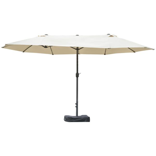 Doppelsonnenschirm mit Schirmständer Gartenschirm 460 x 270cm