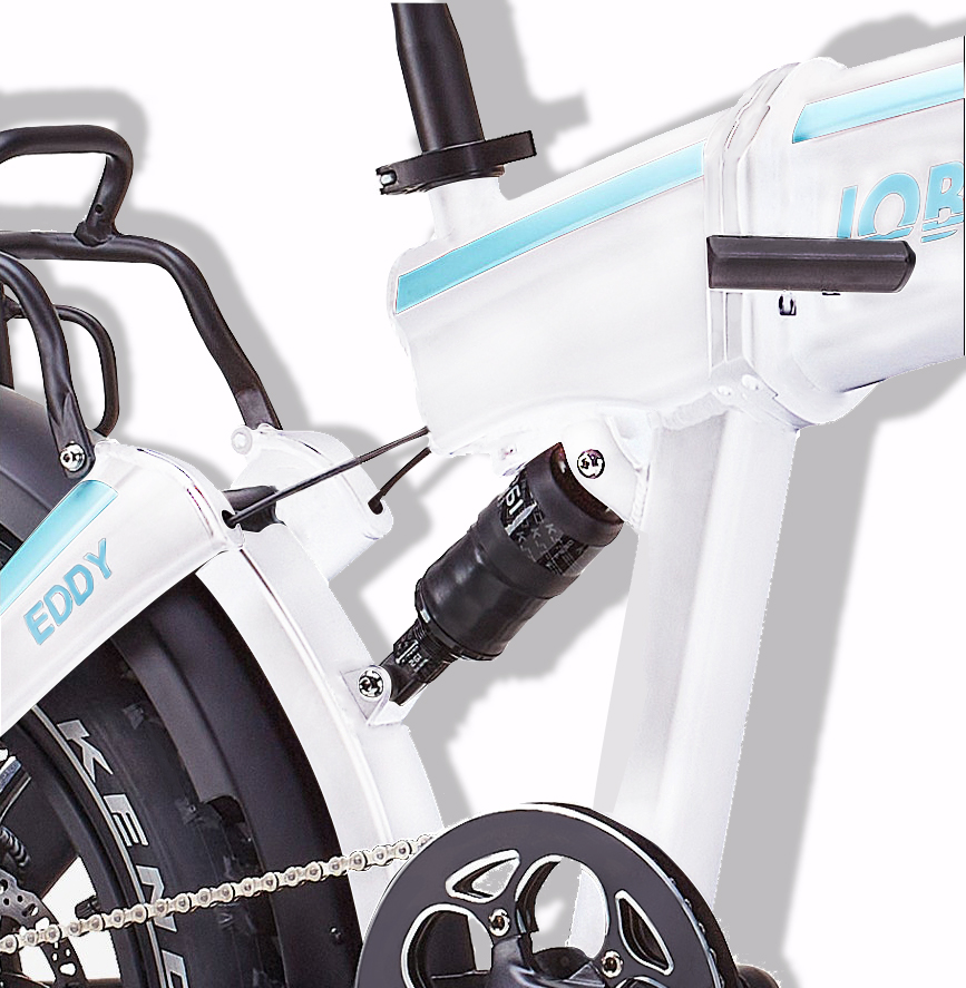 Zoll E-Bike Elektrofahrrad 20 faltbar Eddy-S Norma24 vollgefedert 250W Acera Gang | Heckmotor JOBOBIKE Fat-Reifen Shimano 7 Kettenschaltung