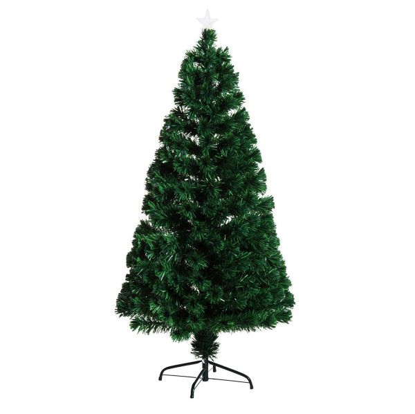 Weihnachtsbaum Tannenbaum Christbaum LED Lichtfaser Stern 5 Modell