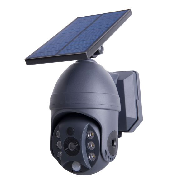 LED Solar Security-Kamera- Attrappe "Moho" mit Leuchtfunktion und Bewegungsmelder