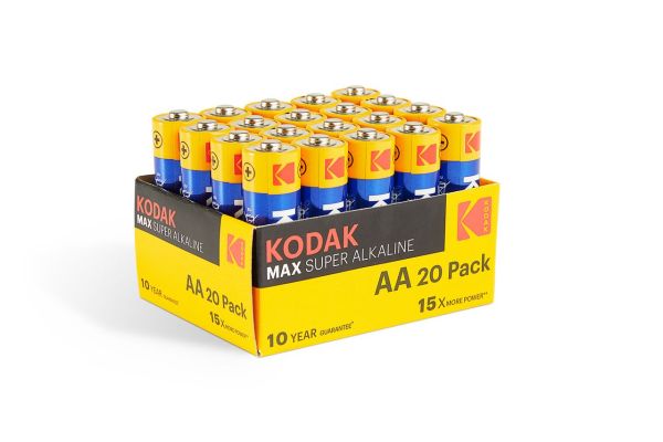 Kodak MAX Alkaline-Batterien - AA 20er-Pack